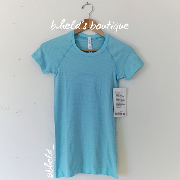 lululemon athletica Tops - lululemon Swiftly Tech Short Sleeve Shirt 2.0 in Icing Blue Size 2 New NWT